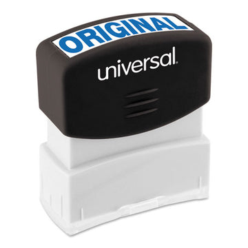 Universal® Message Stamp, Original, Pre-inked One-color, Blue freeshipping - TVN Wholesale